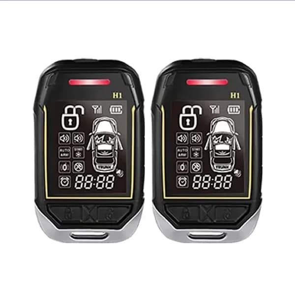 دزدگیر جفت ریموت تصویری شارژی خودرو مدل Stelock LF861 double Car Alarm