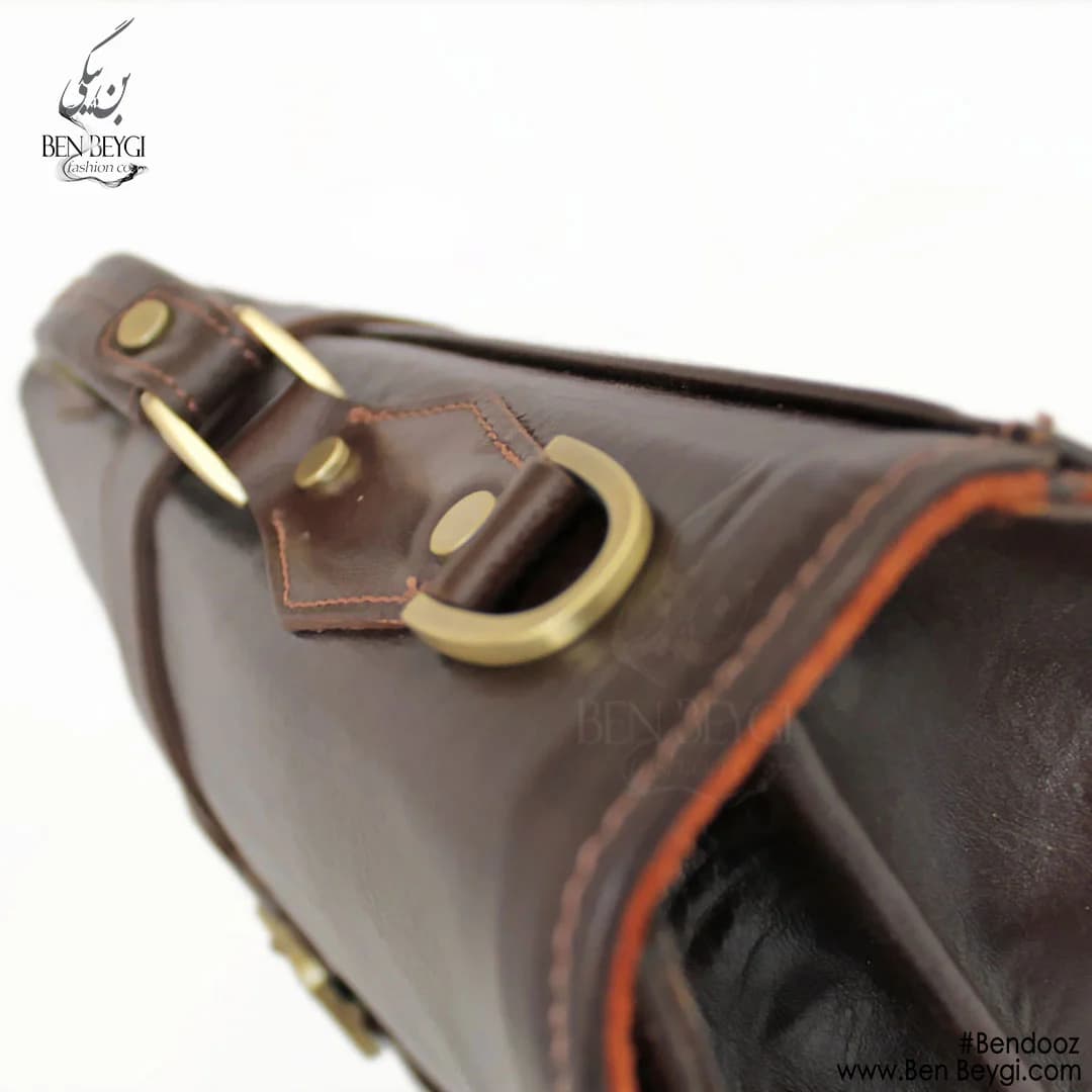 کیف چرم مردانه اداری سگکدار کد FA-LB423-23725 — تصویر ۸