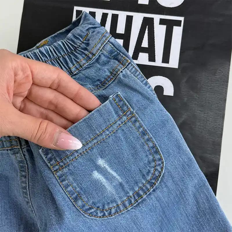 شلوارک جین بچگانه کد 4184 — تصویر ۸