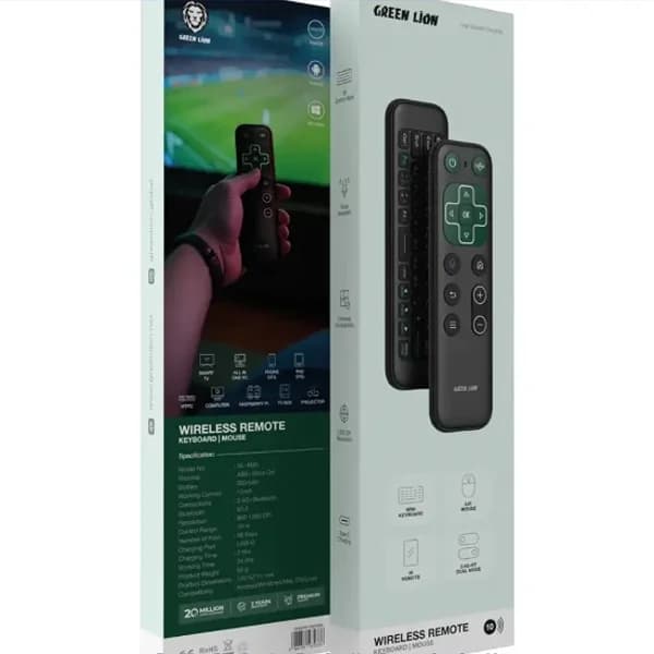 ریموت کنترل بی سیم گرین لاین Green Lion Remote Keyboard and Mouse GNWIRKYMS5BK — تصویر ۵