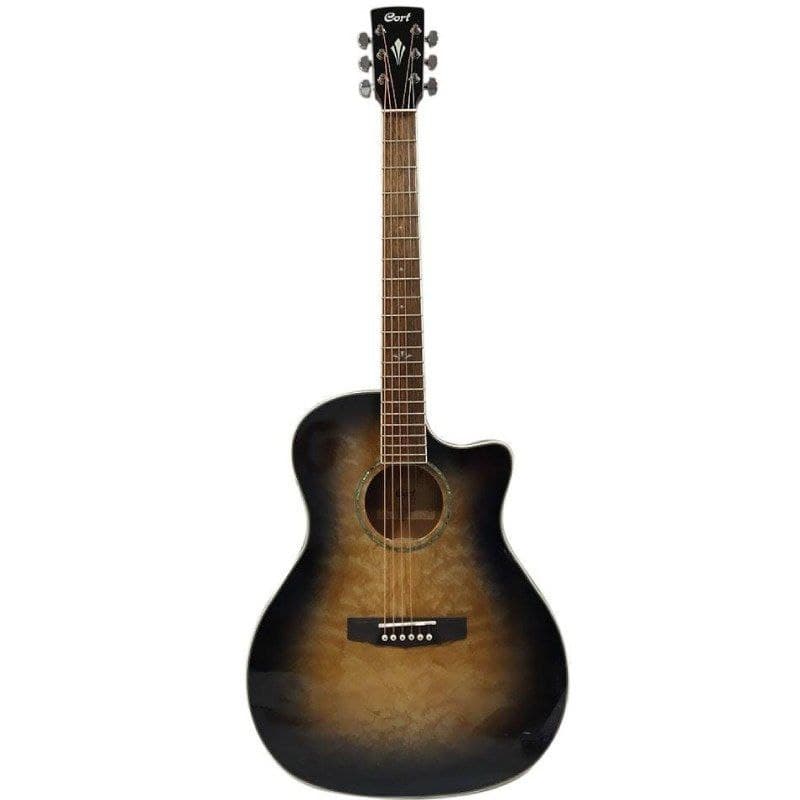 گیتار آکوستیک Acoustic Guitar Cort GA-QF – Trans Black Burst