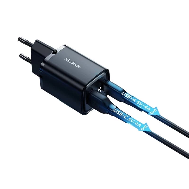 شارژر دیواری 33 وات دو پورت مک دودو مدل CH-1701 — تصویر ۷