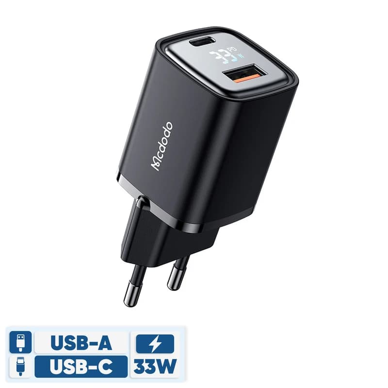 شارژر دیواری 33 وات دو پورت مک دودو مدل CH-1701 — تصویر ۶