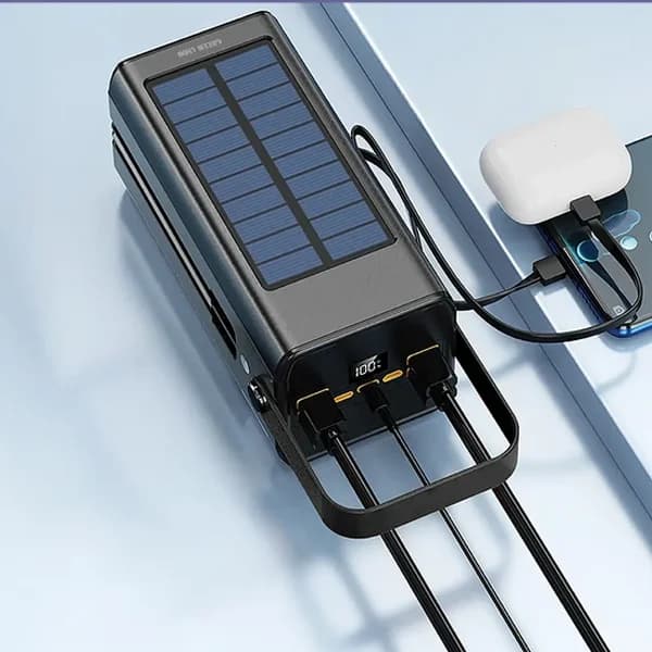پاوربانک خورشیدی گرین لاین GREEN LION SOLAR X 100000MAH POWER BANK GNSOLXPB100BK