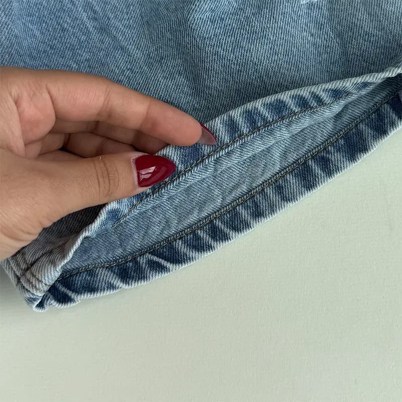 شلوارک بچگانه شیک جین مدل طرح زاپ کد 4303 — تصویر ۸