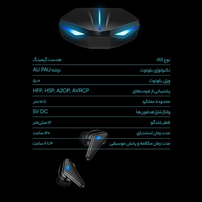 هدفون بلوتوثی مدل K55 کد B21167 — تصویر ۳