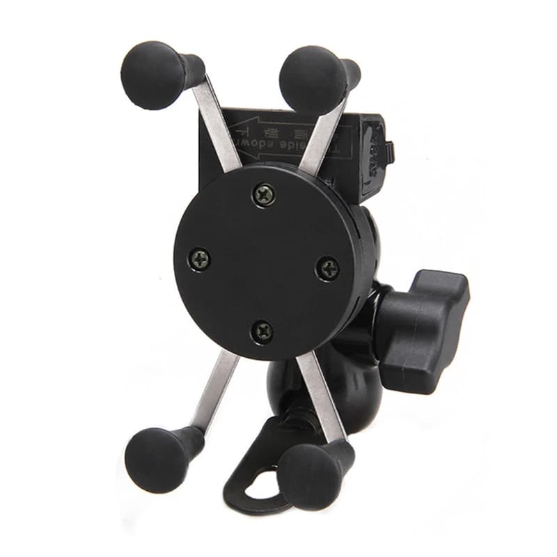پایه نگهدارنده موبایل شارژر دار مناسب برای موتورسیکلت مدل Phone charging bracke کد B21156