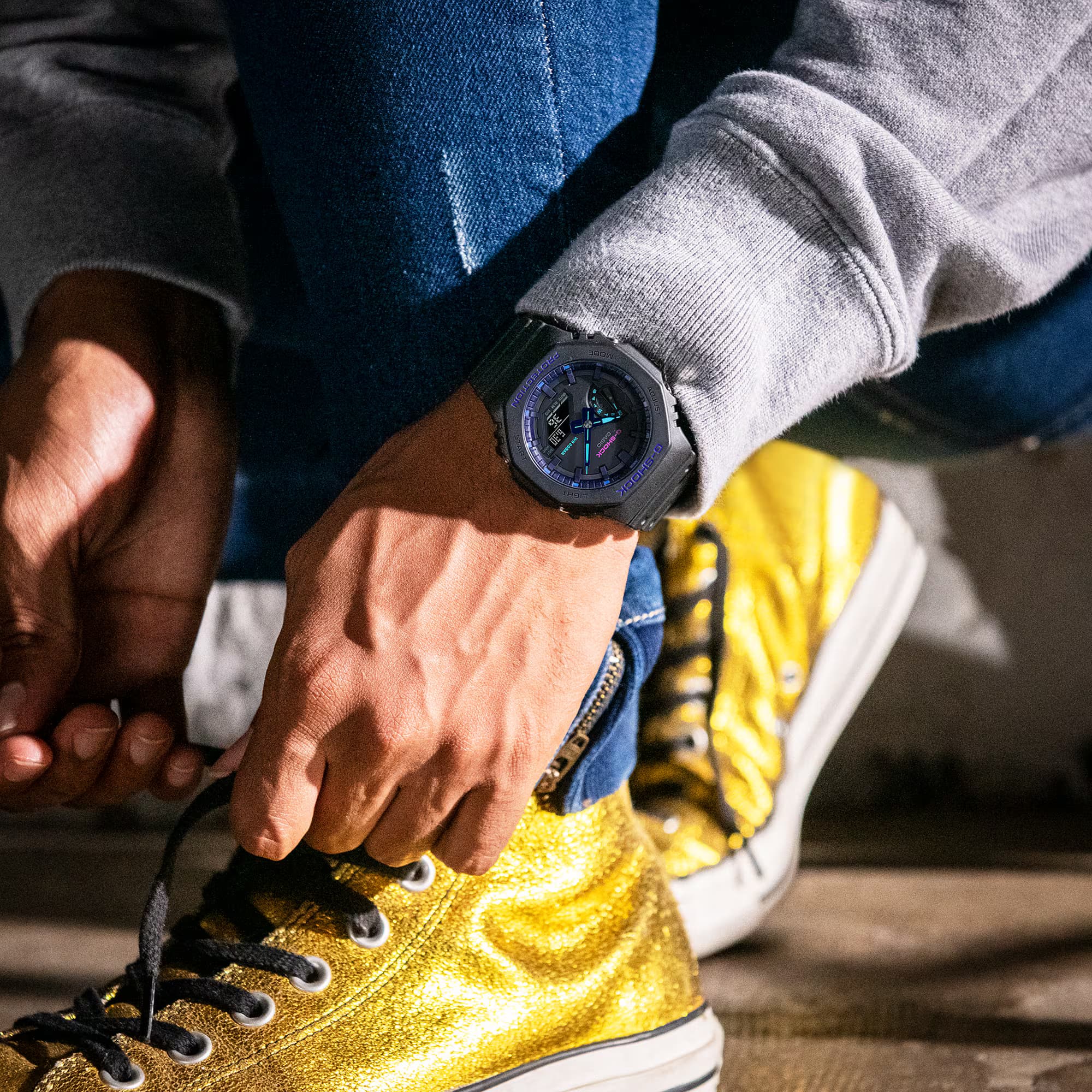 ساعت مچی مردانه G-Shock مدل CASIO-GA-2100VB-1ADR — تصویر ۷