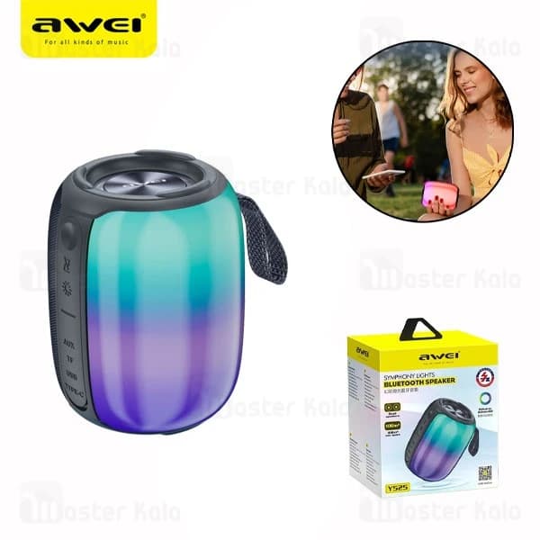 اسپیکر بلوتوث اوی Awei Y525 توان 10 وات رم و فلش خور — تصویر ۸