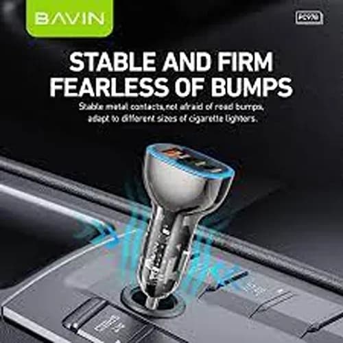 شارژر فندکی فست شارژ باوین Bavin PC978 توان 68 وات — تصویر ۴