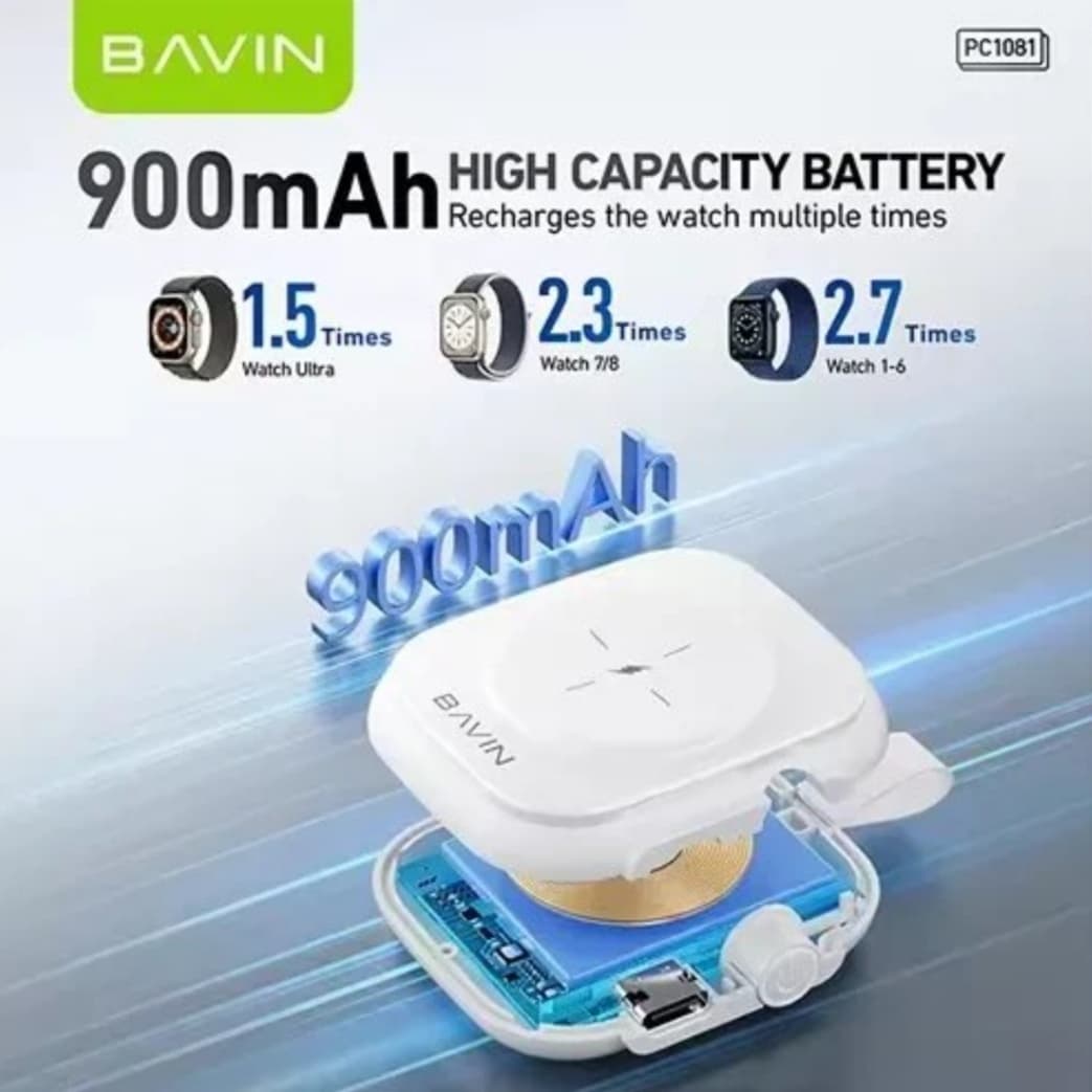 پاوربانک اپل واچ باوین Bavin PC1081 — تصویر ۱۱