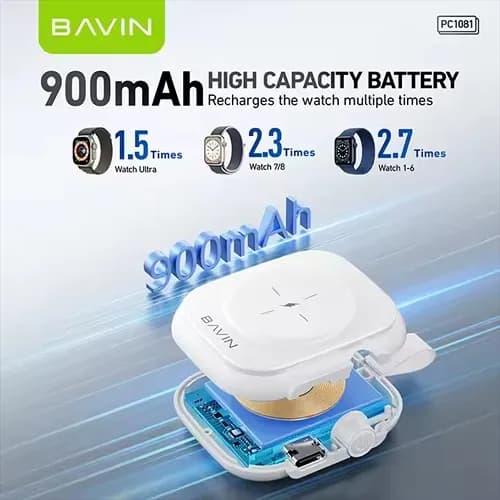 پاوربانک اپل واچ باوین Bavin PC1081 — تصویر ۶
