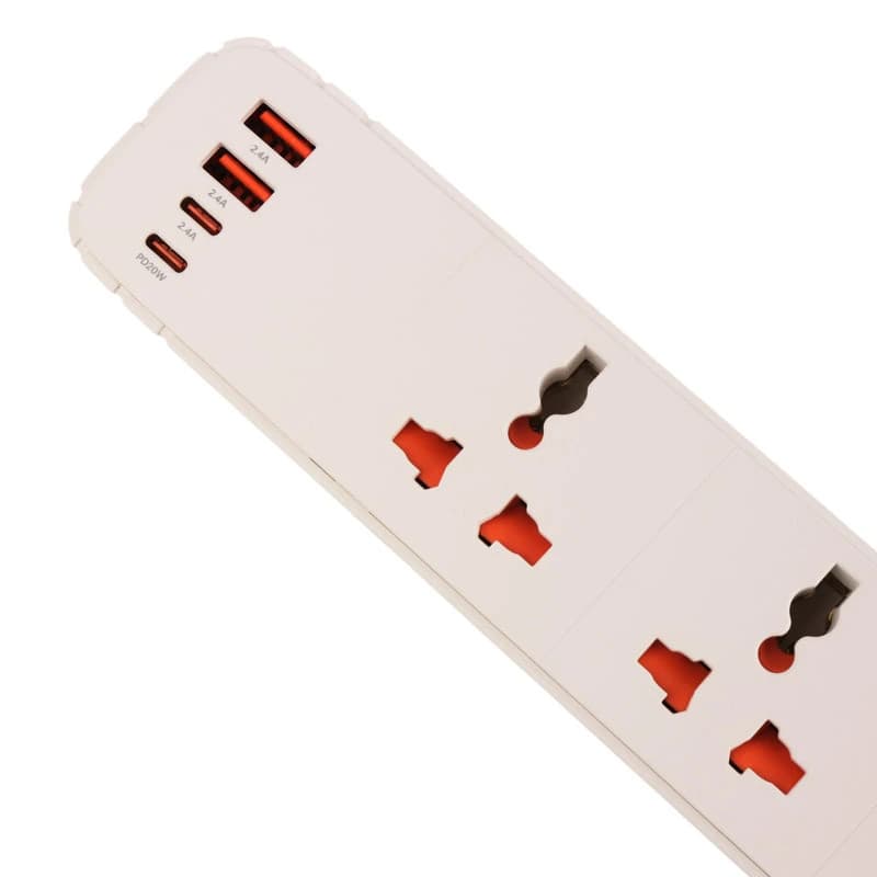 چند راهی برق و شارژر بیوا Biva PS-05 Power Strip دارای 4 پورت — تصویر ۵