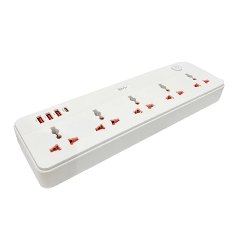 چند راهی برق و شارژر بیوا Biva PS-06 Power Strip دارای 4 پورت