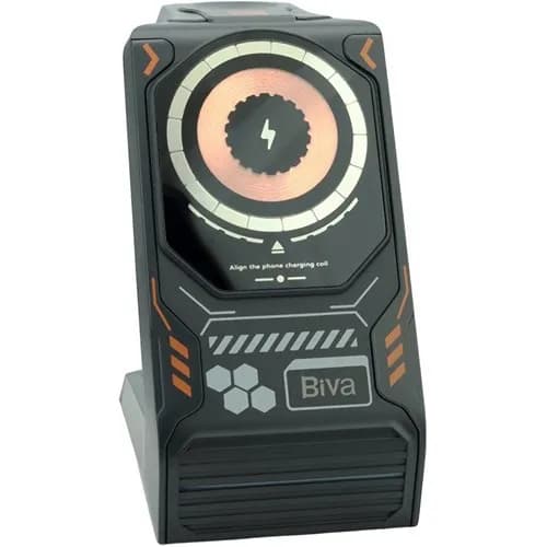 استند و شارژر وایرلس چندکاره مگنتی بیوا Biva WLC-14 3in1 Mecha Maghetic با امکان شارژ اپل واچ — تصویر ۵