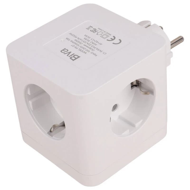 چند راهی برق و شارژر بیوا Biva PS-07 Power Strip دارای 3 پورت — تصویر ۵
