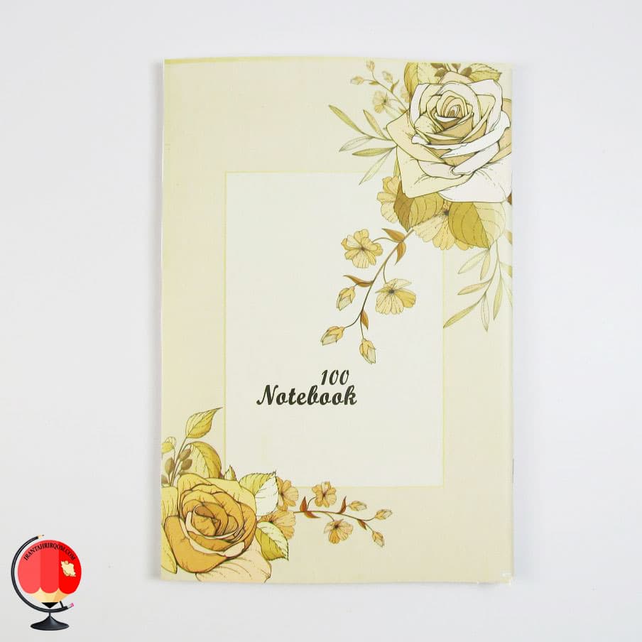 دفتر مشق 100 برگ طرح گل سرو