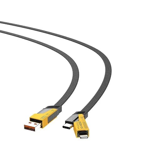 کابل انتقال داده 4 در 1 ایکس او XO NB283 4 in1 Braided flat cable — تصویر ۶
