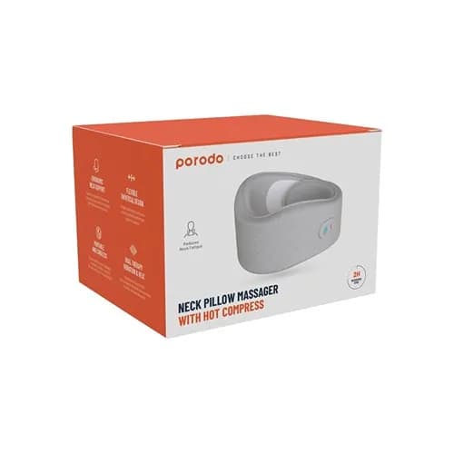 ماساژور گردن پرودو Porodo Neck Pillow Massager PD-360ENM همراه با کمپرس گرم — تصویر ۶