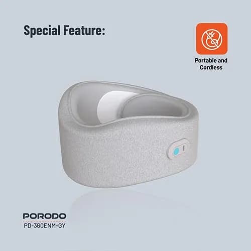 ماساژور گردن پرودو Porodo Neck Pillow Massager PD-360ENM همراه با کمپرس گرم — تصویر ۳