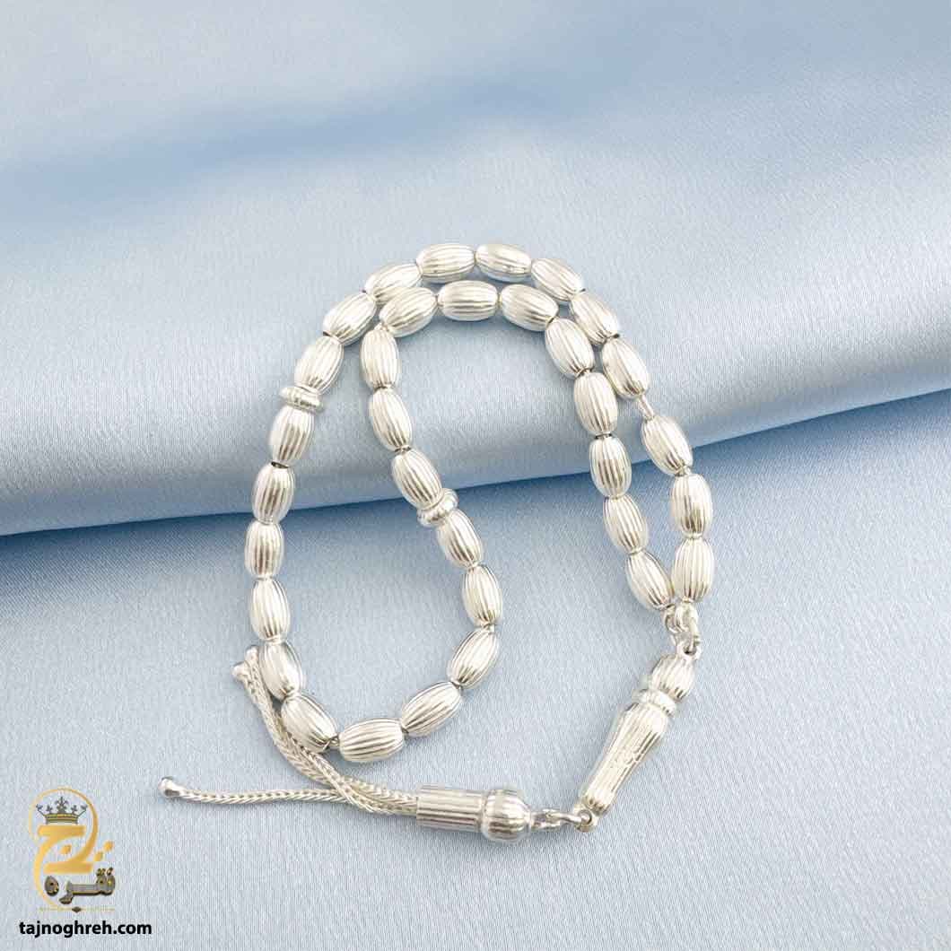 تسبیح نقره مردانه اصل ترک 33 دانه مدل MST T15 — تصویر ۴