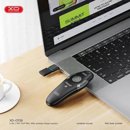 قلم پاورپوینت و پرزنتر دوکاره ایکس او مدل XO CF26 — تصویر ۳