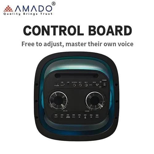 اسپیکر پارتی باکس 80 وات آمادو AMADO AMS08126 — تصویر ۲