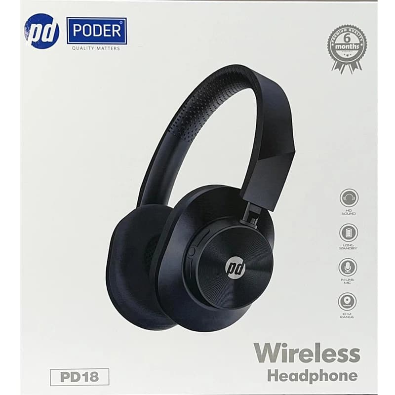 هدفون بلوتوثی پودر مدل PODER PD-18 — تصویر ۲