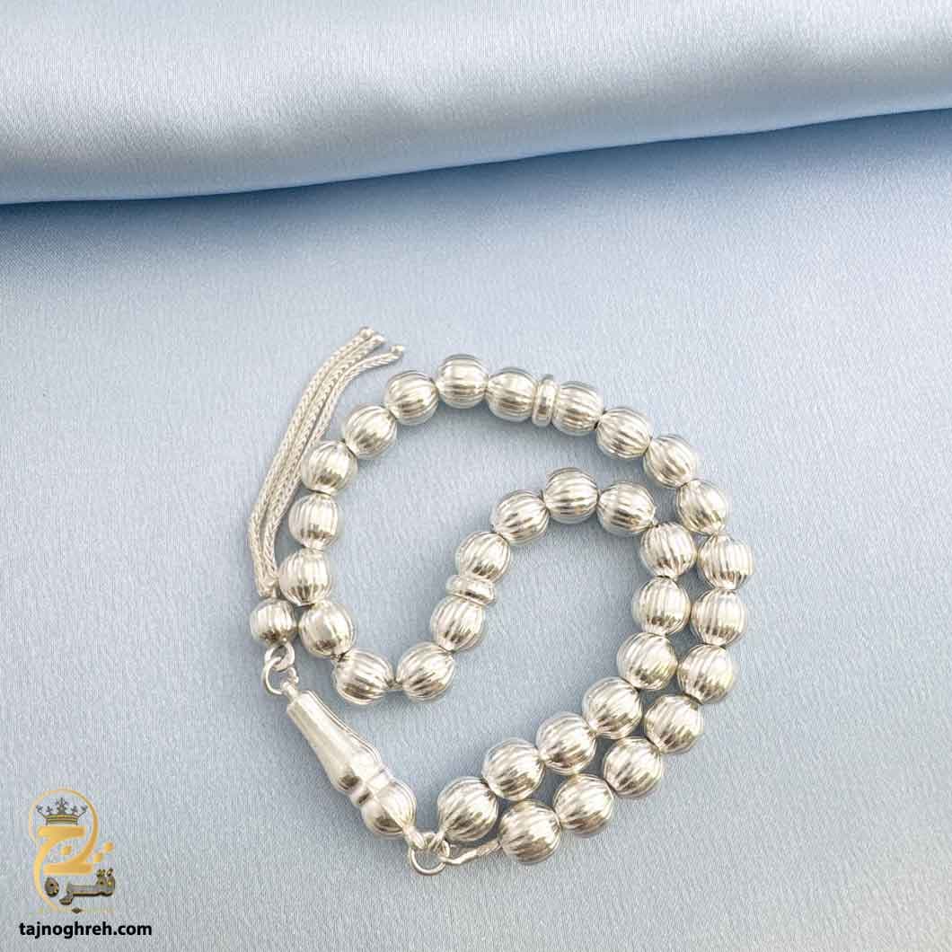 تسبیح نقره اصل 33 دانه ترک مدل MST T11 — تصویر ۵