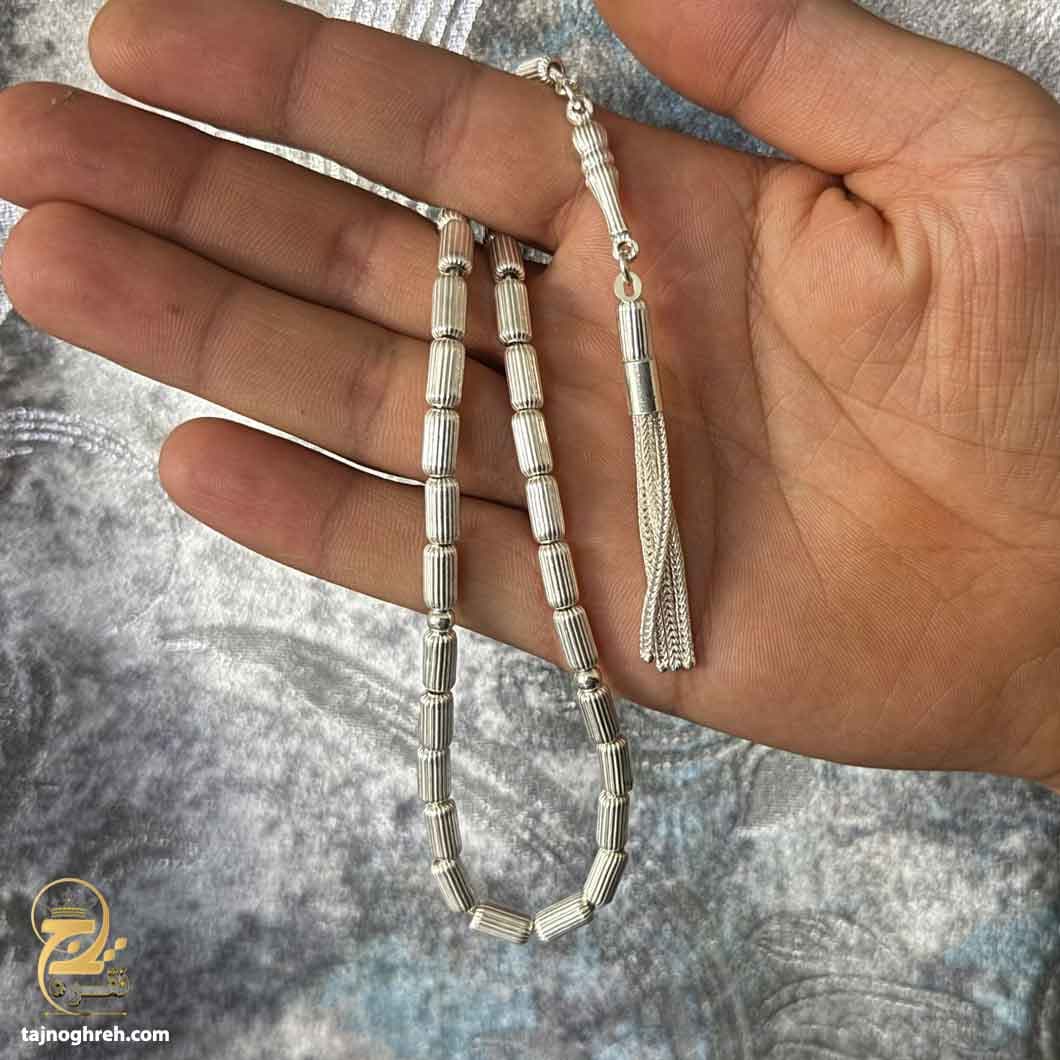 تسبیح نقره 33 دانه اصل ترک مدل MST T13 — تصویر ۷