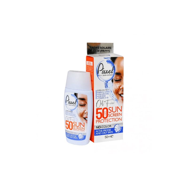کرم ضد آفتاب پیکسل بژ طبیعی پوست چرب 50 میل