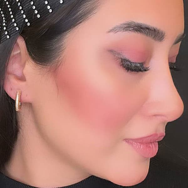 گوشواره رنگ طلایی حلقه ژوپینگ