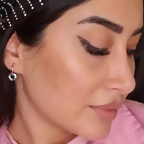 گوشواره دورنگ حلقه ای حلقه آویز ژوپینگ