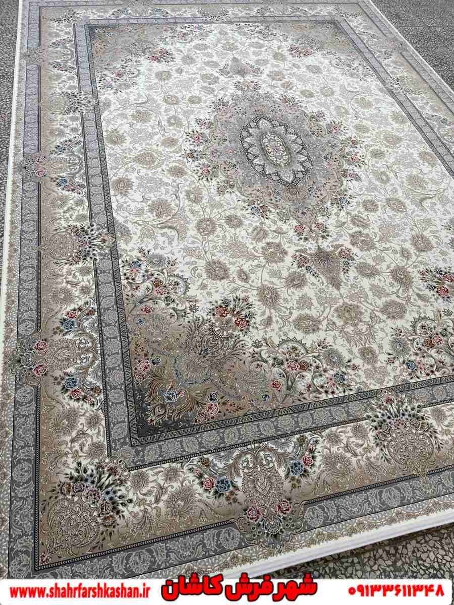 طرح زیبای پاییزان فرش 1500 شانه سفید — تصویر ۴