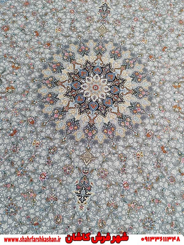 فرش 1500 شانه کاشان طرح ارغوان — تصویر ۵