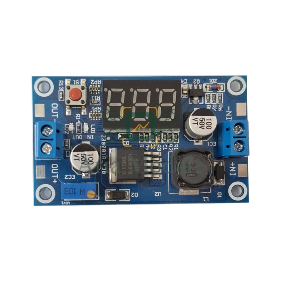 LM2577 با نمایشگر ولتاژ ورودی و خروجی