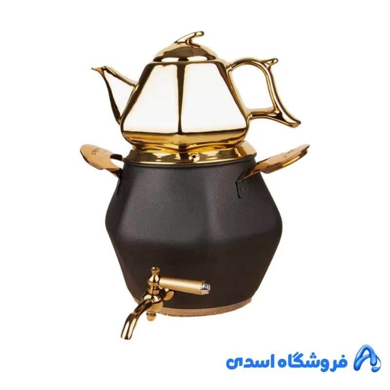 ست کتری قوری کروپ ست مدل الماس رنگی کد 802