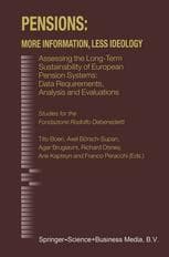 Pensions: More Information, Less Ideology: Assessing the Long-Term Sustainability of European Pension Systems: Data Requirements, Analysis and Evaluat