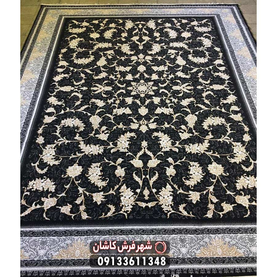 فرش ارزان طلاکوب طرح 700 شانه افشان نگار — تصویر ۲