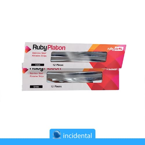 نوار پرداخت فلزی 12 عددی اینجی دنتال (RubyPlaton Stainless Steel Strips)