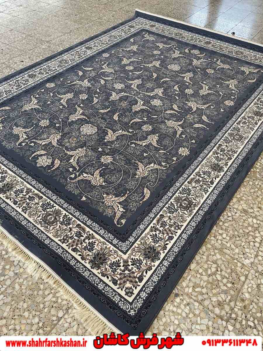 فرش طلاکوب هفتصد شانه فرش افشان درباری دلفینی