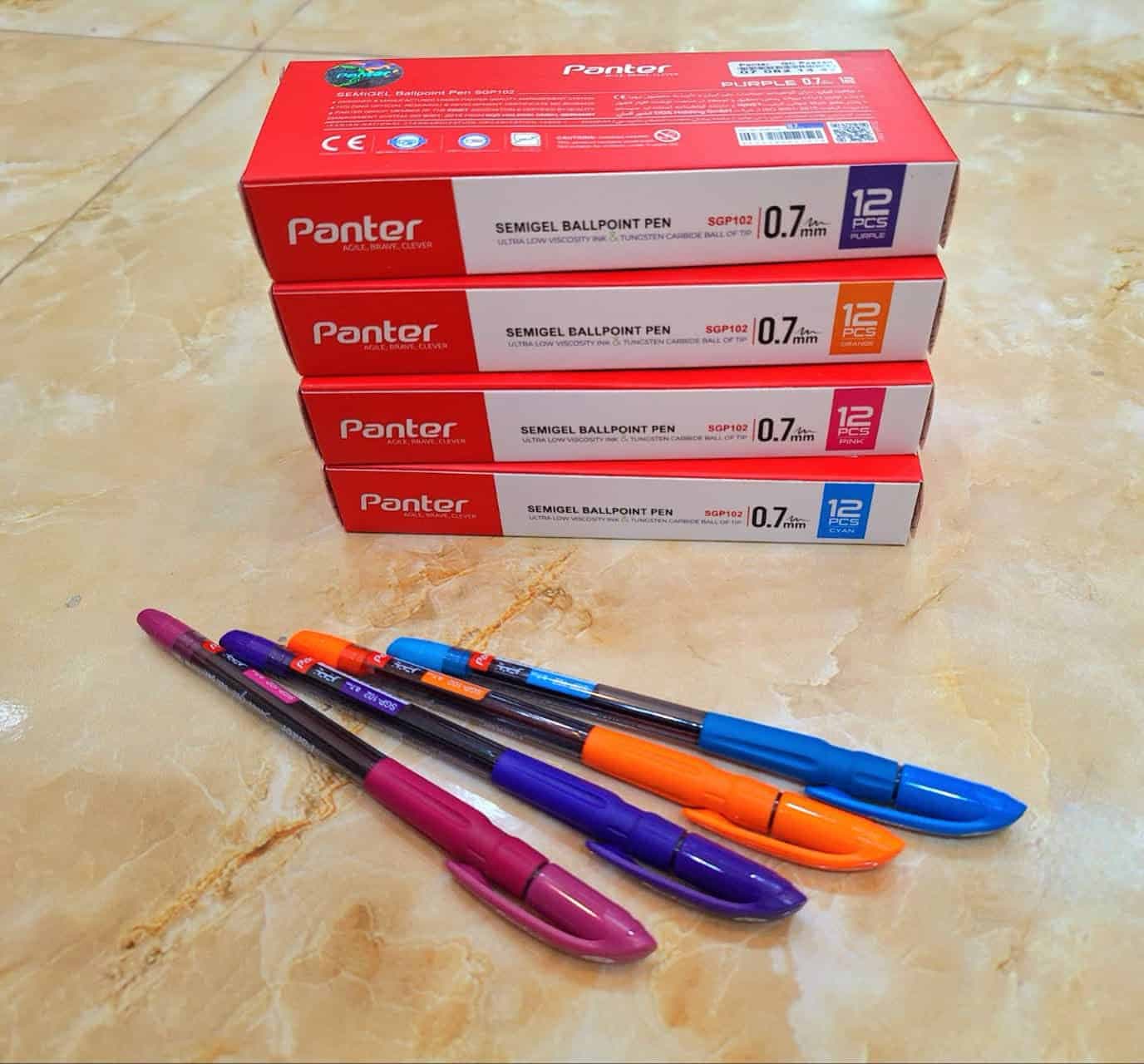 خودکار سمی ژل پنتر بنفش – کد 2207