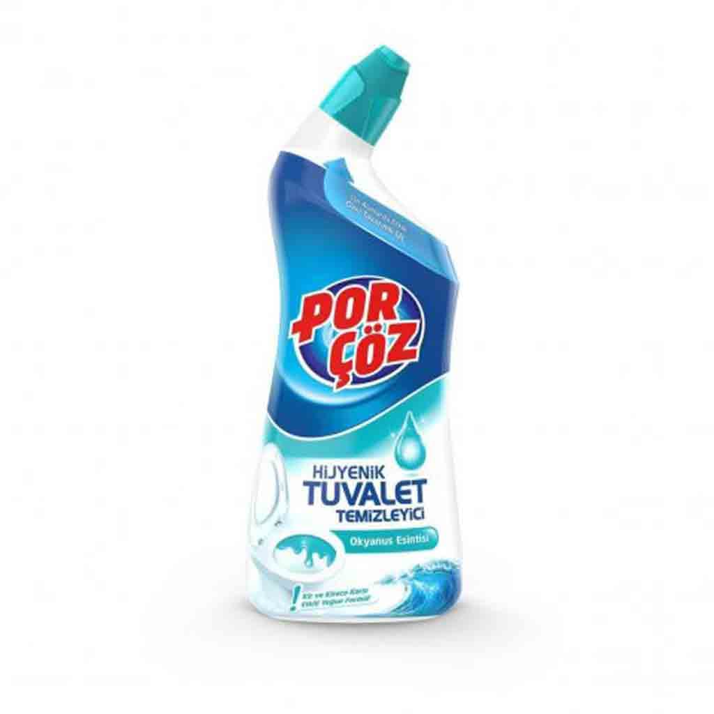 ژل تمیز کننده سرویس بهداشتی پورچوز PORCOZ آنتی باکتریال با رایحه اقیانوس 750 میل