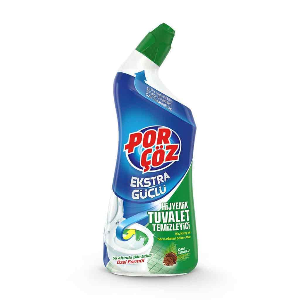 ژل تمیز کننده سرویس بهداشتی آنتی باکتریال پورچوز Por Coz EKSTRA GUCLU با رایحه کاج 750 میل