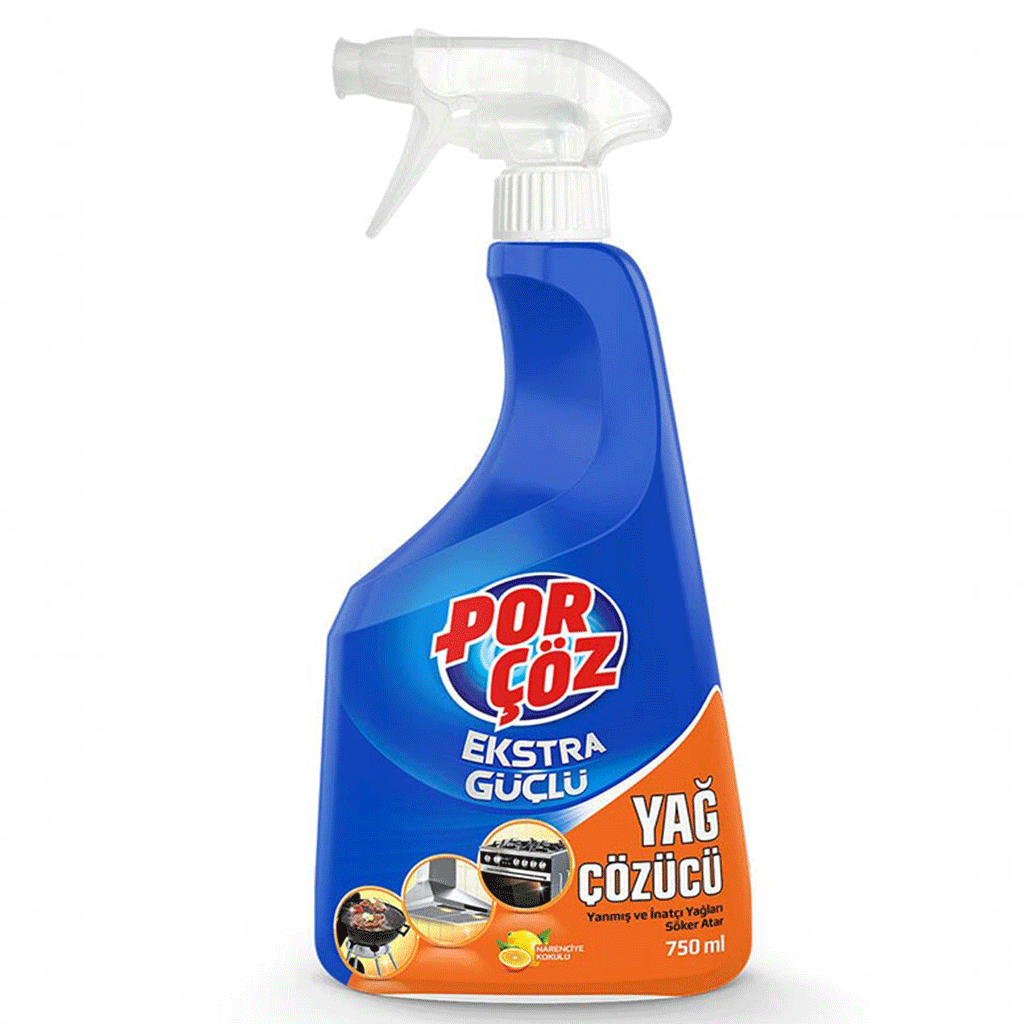 اسپری پورچوز PORCOZ yag cözücü چربی زدا آشپزخانه 750 میل — تصویر ۲