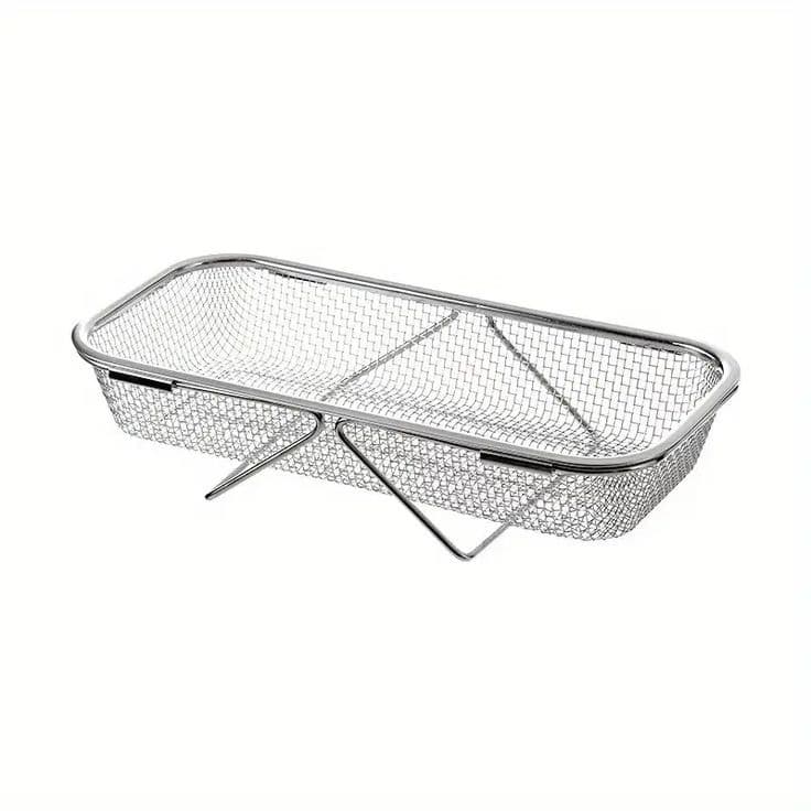 آبکش استیل کنار سینکی وارداتی کد101705 — تصویر ۳
