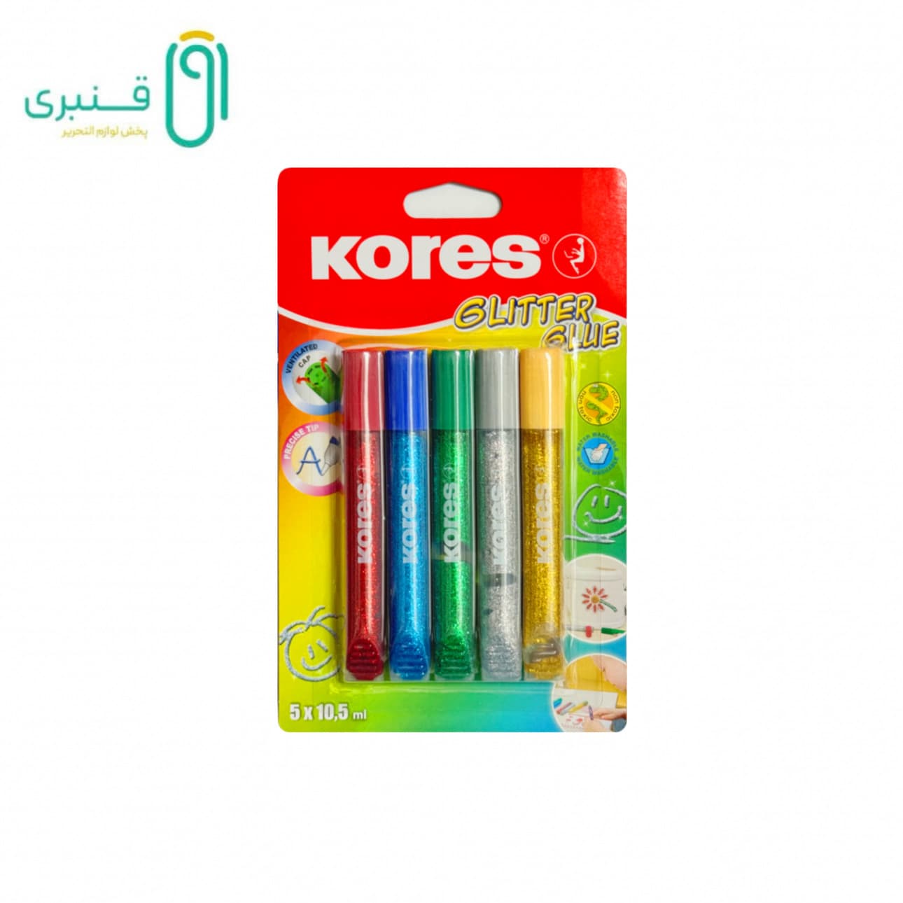 چسب اکلیلی فسفری (5 رنگ) کورس