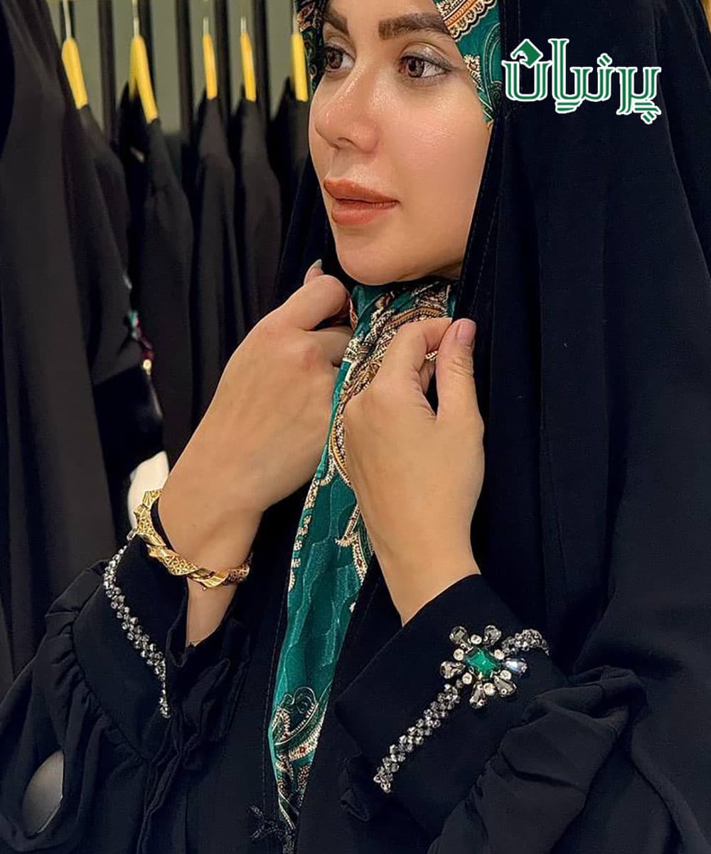 چادر عربی کرپ مهاراجه جده مچ سنبادی جواهردوزی هانیل