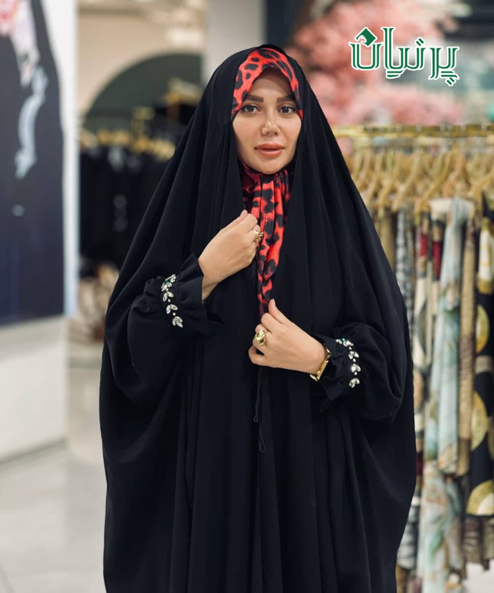 چادر عربی کرپ مهاراجه مچ الهه جواهردوزی گلین