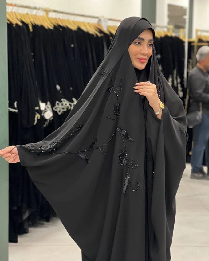 چادر عربی بولگاری جواهر دوزی ترنج